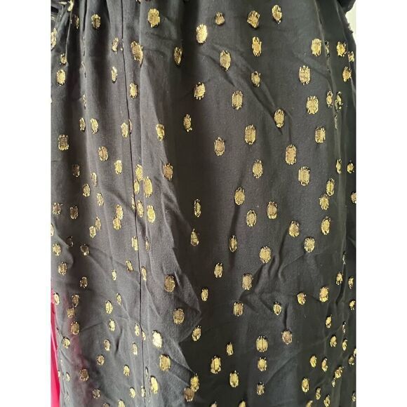 KARINA GRIMALDI BLACK LACE AND GOLD MAXI DRESS SIZE XS - Picture 8 of 12